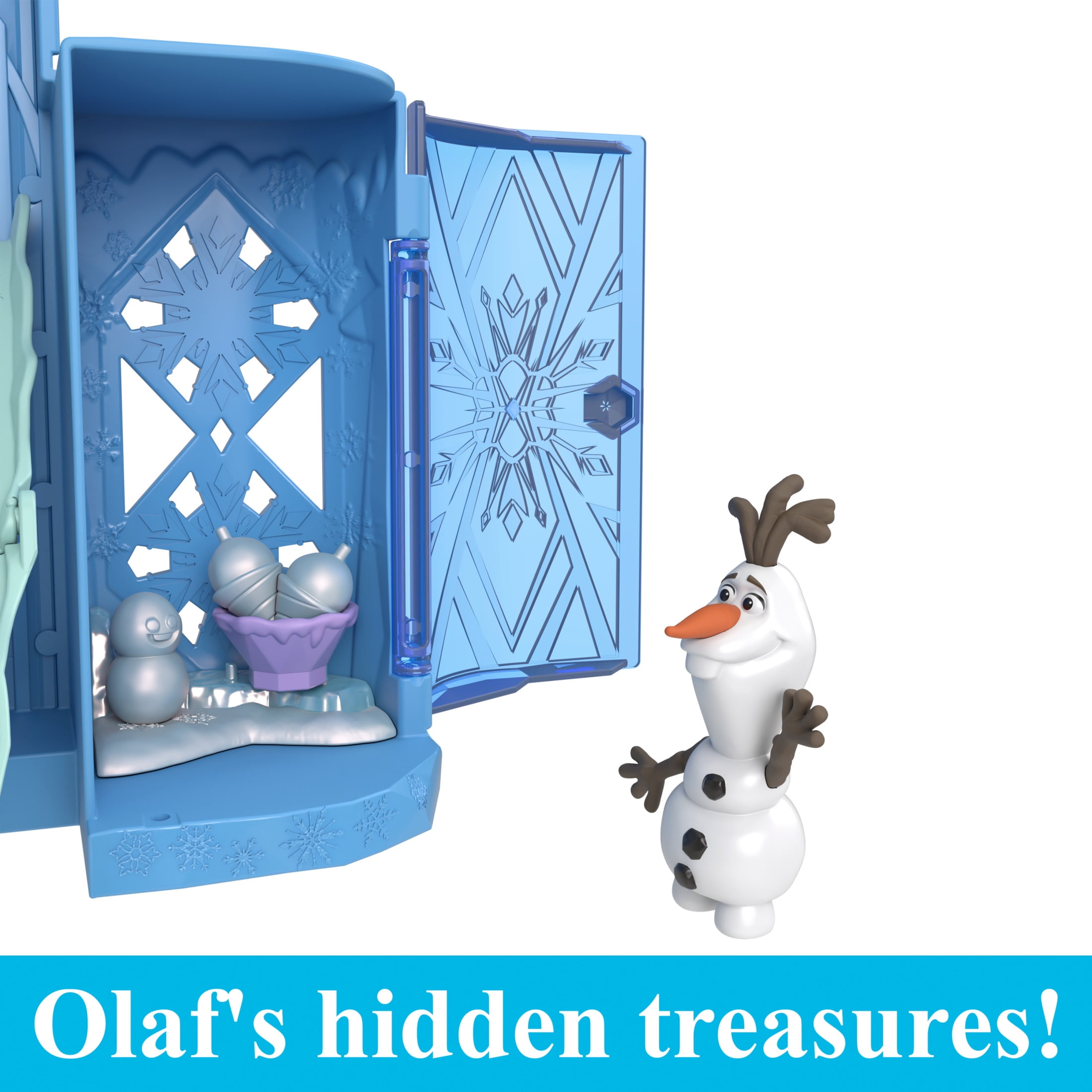 Disney Frozen Storytime Stackers Princess Elsa's Ice Palace, Doll House Playset with Small Doll