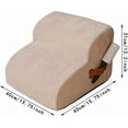 thumbnail image 2 of 2Step Dog Stairs for Sofa Pet Ramp for Puppies, Small Pets, and Older Dogs in Beige, 2 of 5