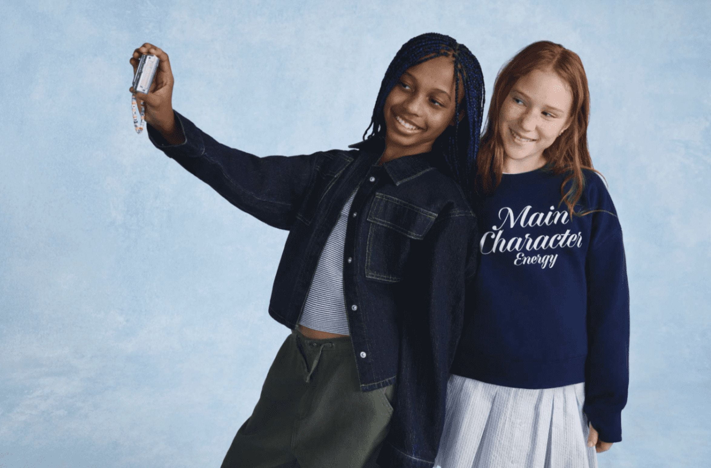 Weekend Academy Girls Graphic Print Fleece Sweatshirt, Sizes 4-18