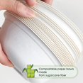 thumbnail image 3 of Siloon 100 Pack 12 oz Paper Bowls, Disposable Compostable Bowls Heavy-Duty, Biodegradable Soup Bowls Made of Natural Bagasse, Eco-Friendly Sugarcane Bowls for Salad, Dessert, Milk, Cereals, 3 of 7