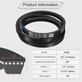 thumbnail image 2 of 2Pack AX46 EPDM V-Belt, Raw Edge Cogged V Belt, 48" Outer Circumference, 2 of 5
