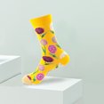 thumbnail image 5 of Calcetines Calcetines largos casuales unisex Calcetines coloridos de moda Moda elástica para el hogar al aire libre Kuymtek Amarillo Única para Hombre, 5 of 5