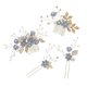 thumbnail image 5 of 4 piezas de clip para el pelo de boda nupcial con perlas de imitación de cristal, peine para decoración de boda, peine para el pelo, accesorios para el pelo de novia para mujer estilo JM, 5 of 5