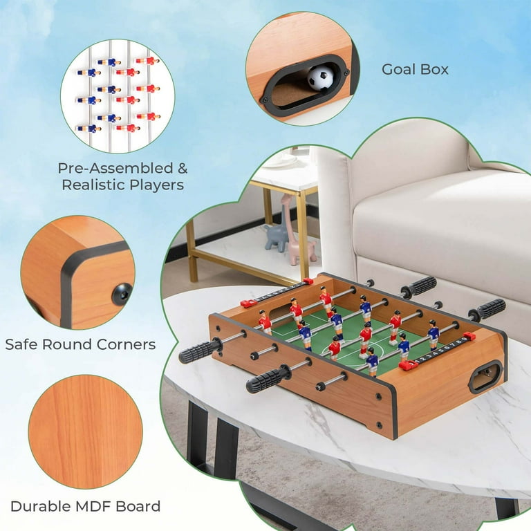 Costway Mini Tabletop Foosball Game, 20'' Competition Soccer
