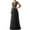 Black, variant on purcolt Women's V Neck Sparkly Glitter Sequin Chiffon Maxi Dresses Formal Gowns Wedding Guest Dresses Evening Party Cocktail Dress
