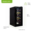 thumbnail image 2 of Combo cava de vinos para 12 botellas, Capacidad 35 L + Cubo enfriador de vinos AVERA EV12EV01, 2 of 12