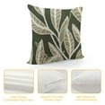 thumbnail image 4 of COMIO Boho Green Leaf Tufted Pillow Covers Modern Minimalist Monstrea Abstract Pillowcase Rustic Plant Embroidery Upholstery Cushion Case for Bed Couch Sofa Indoor, 4 of 5