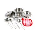thumbnail image 1 of Christmas Gift 12pcs Cooking Kids Pots And Pans Playset Pretend Play Toy Cookware Stainless Steel Play Pots Development Play House Mini Pretend Play Kitchen Set Kids, 1 of 8