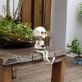 thumbnail image 6 of Hadanceo Skull Fishing Figurine Gothic Halloween Mini Resin Spooky Decor Creative Ornament for Halloween Lovers, 6 of 7