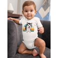 thumbnail image 2 of Husky Pup Retro Design T-Shirt Infant -Image by Shutterstock,  24 Months, 2 of 4