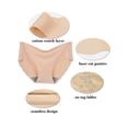 thumbnail image 6 of Buankoxy Women's Invisible Seamless Hipster Panties Mid-Rise No Show Laser Cut Underwear 6 Pack,Nude,Size 8, 6 of 8