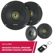 New Kicker 46CSC54 CS Series 5-1/4" 2-Way Coaxial Speaker w/ 46CSC654 6.5" Speakers