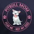 thumbnail image 3 of CafePress - PITBULL MOM Women's V Neck Dark T Shirt - Women's V-Neck Dark T-Shirt, 3 of 4
