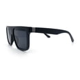 thumbnail image 6 of Mens Classic 90s Flat Top Horn Rim Plastic Urban Fashion Sunglasses [Matte Black - Black], 6 of 8