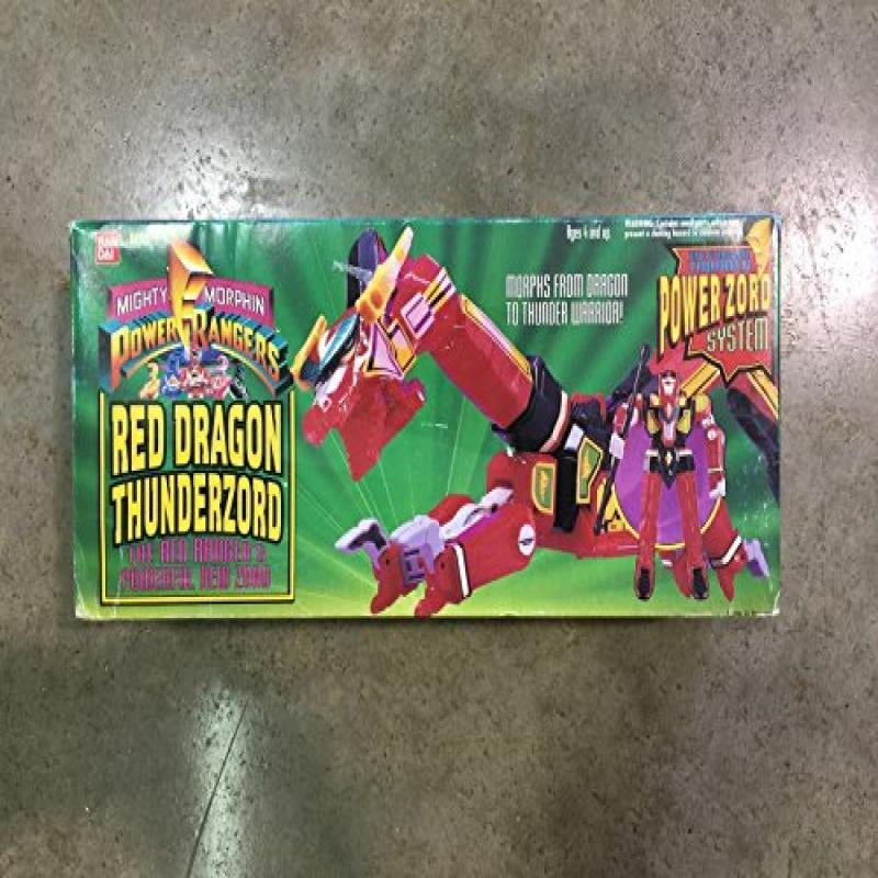 kaos Opdagelse Forvirre Vintage 1994 Mighty Morphin Power Rangers Red Dragon Thunderzord -  Walmart.com