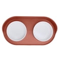 thumbnail image 3 of Cat And Dog Double Bowl, Removable Feeding Bowl Portable Anti Overturning Large Capacity  For Pet Red, 3 of 8