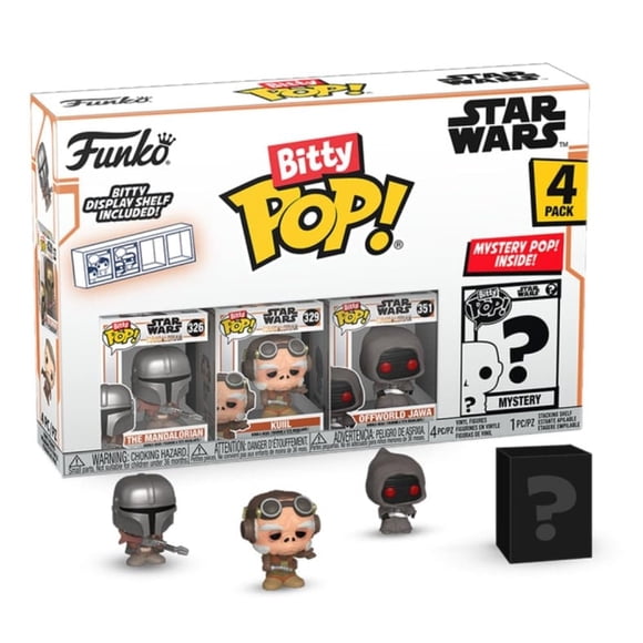 Paquete de 4 minijuguetes coleccionables Funko Bitty Pop! ¡El mandaloriano