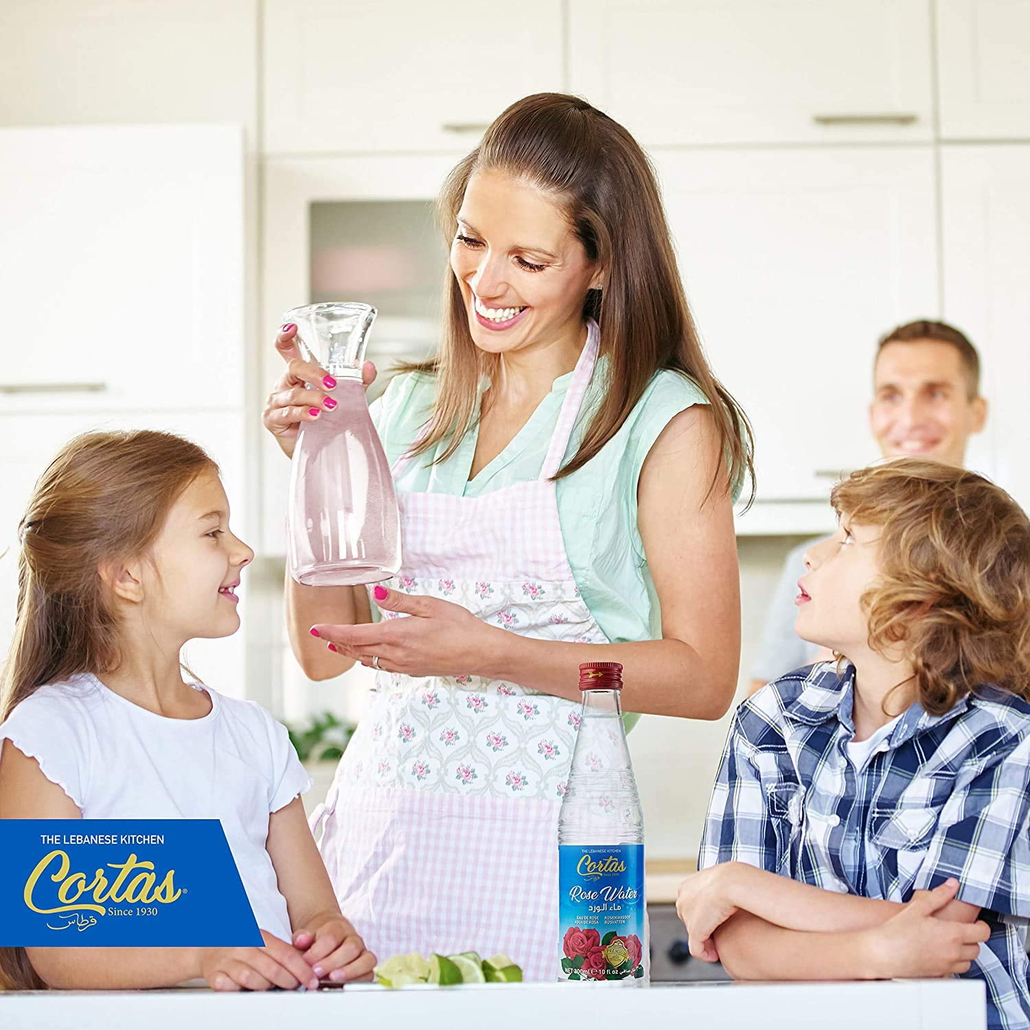Cortas Rose Water, 10-Ounce Bottles (Pack of 4)