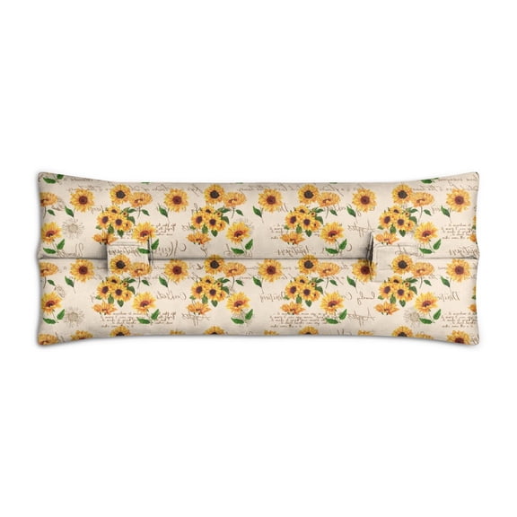 Farmhouse Floral Sunflower Seatbelt Pillow - Soft Mastectomy Cushion for Car - Vintage Design for Post Surgery Recovery - Pressure Relief for Breast & Heart