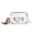 White, variant on CAIXIA Crossbody Sling Bags For WomenWide Strap Small Square Transparent Crossbody Bag, Portable Daily Mobile Phone Shoulder Purse