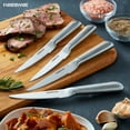 thumbnail image 6 of Farberware Professional 4-piece Forged Textured Stainless Steel Steak Knife Set, 6 of 14