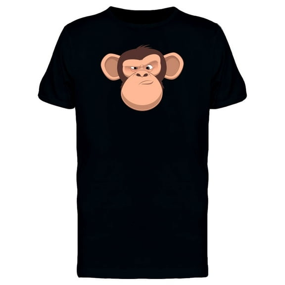 Confused Chimpanzee Cartoon Tee Men's -Image by Shutterstock