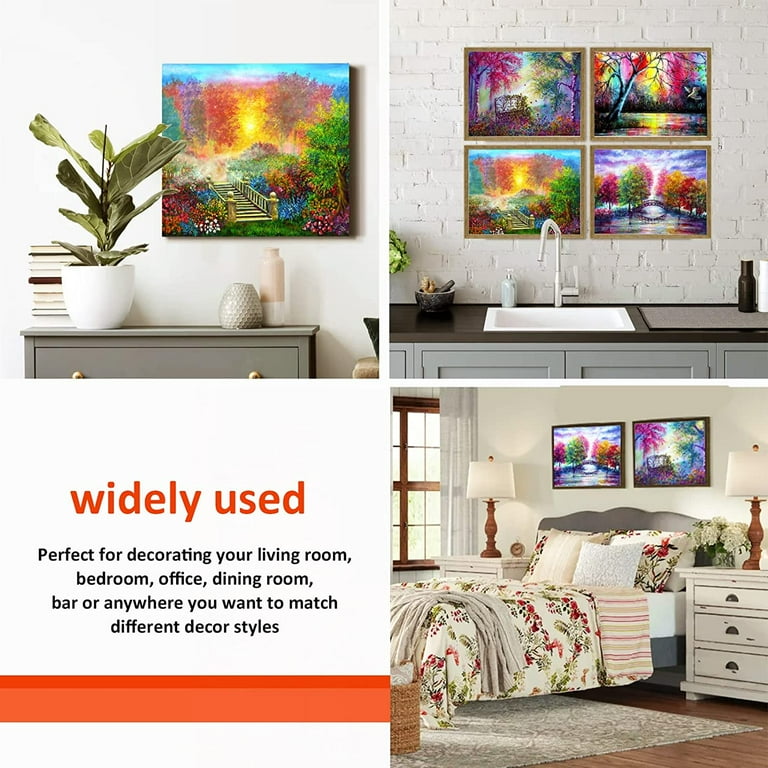 Woohomin 8 Pack DIY 5D Diamond Painting Christmas Cards With Envelopes Kits For Adults Kids