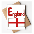 thumbnail image 1 of England National Flag Red Pattern Greeting Cards You are Invited Invitations, 1 of 3