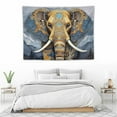 thumbnail image 3 of JRXY  Boho Elephant Tapestry Bohemian Indian Elephant Tapestry Forest Moon Abstract Aesthetic Art Hanging Bedroom Living Room Dorm Wall Blankets Home Decor 40x30in, 3 of 7