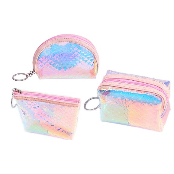 DECORNIJIA Holographic Bags Pink Tpu Material Holographic Handbag for Women