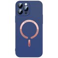 thumbnail image 1 of Allytech iPhone 14 Plus Case Cover Compatible with Magsafe Wireless Charger, Shockproof Fingerprint Proof Anti-Drop Defender Slim Thin Magnetic Frosted Shell Case for Apple iPhone 14 Plus 5G, Darkblue, 1 of 6