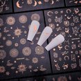 thumbnail image 4 of Calcomanías doradas para decoración de uñas, suministros para uñas, calcomanías autoadhesivas 3D para uñas, estrellas metálicas, luna, purpurina, oro, plata, diseño de uñas, pegatinas para mujeres, ni kaili Sencillez, 4 of 5