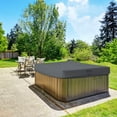 thumbnail image 5 of Hot Tub Cover / Spa Cover 12 Oz Waterproof - 100% Weather Resistant Outdoor Square Spa Cover with Elastic for Snug Fit (14" H x 90" W x 90" D, Grey), 5 of 7