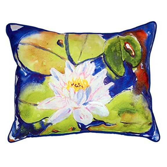 Lily Pad Flower Large Indoor/Outdoor Pillow 16x20