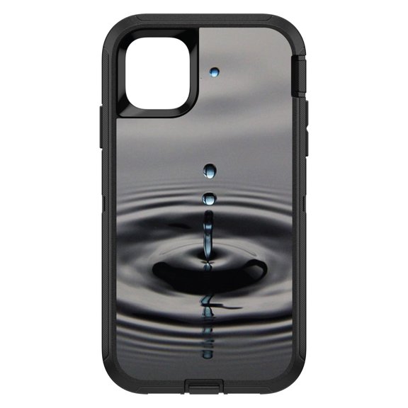 DistinctInk Custom SKIN / DECAL compatible with OtterBox Defender for iPhone 11 Pro MAX (6.5" Screen) - Single Water Droplet