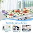 thumbnail image 5 of Flowers with Leaves Ironing Board Covers Heat Resistant Ironing Pad Mat Portable for Travel Washer Dryer Table, 5 of 6