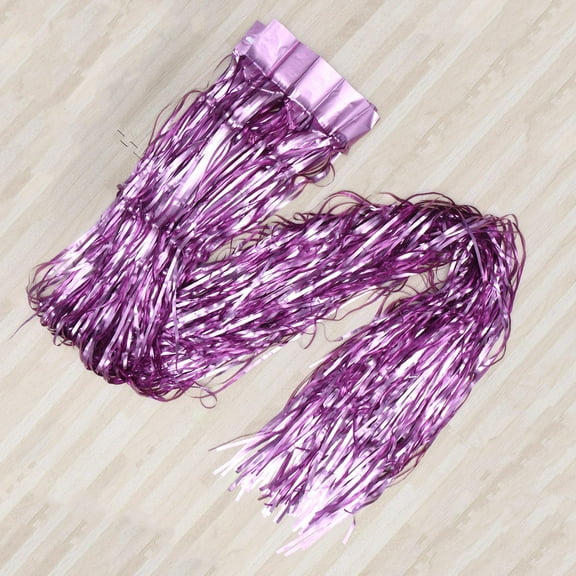 Raindrops Party Decoration Pink Plastic Wall Curtain Accessory 2Pcs 2.5m High