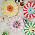 thumbnail image 4 of SKISUNO 8PCS Striped Paper Plates Disposable Assorted Color For Home Users New Year's Eve, 4 of 4