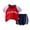 Red, variant on Hienoo Boys Clothes Set Short Sleeve T Shirt Shorts Tracksuit Summer Outfits
