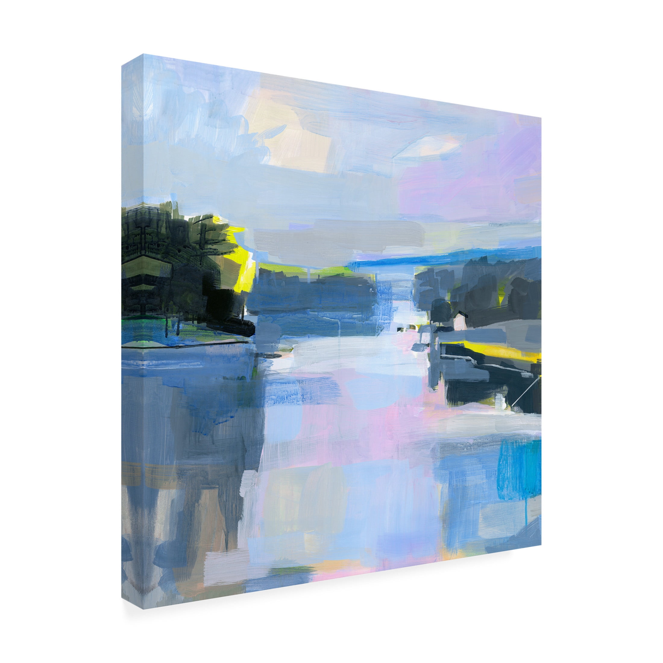 Canvas Wall Art - Kathleen Robbins 'Kittery Point Maine' Wall Art for Living Room, Bedroom, or Office Décor by Trademark Fine Art - 18 x 18 Inches