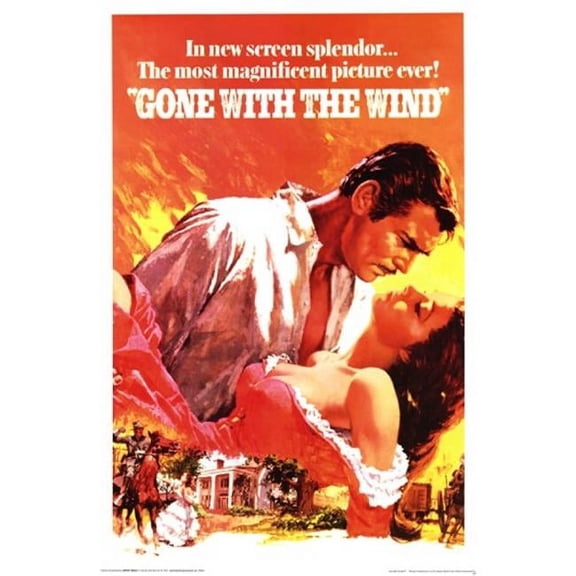 Gone with the Wind - Classic Poster Print - 24 x 36 in.