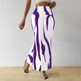 thumbnail image 2 of Umfun Women's High Waist Bodycon Maxi Skirt Abstract Wave Print Slim Fit Stretchy Long Maxi Skirts with Ruched Detail Casual Summer Party Clubwear for Trendy Daily Outfits, 2 of 9