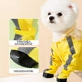 thumbnail image 2 of Small Dog Raincoat & Rain Shoes Set,Full-Coverage Reflective Dog Jacket with D-ring,Dog Raincoat with Rain Boots Set for Puppy Small Dogs Yellow XL, 2 of 5