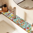 thumbnail image 2 of Yayeee Faucet Mat for Kitchen Sink 30" Diatomite Long Splash Guard Pad, Various Tomatoes, 2 Pack, 2 of 7