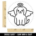 thumbnail image 2 of Dog Angel Self-Inking Rubber Stamp Ink Stamper - Black Ink - Small 3/4 Inch, 2 of 7