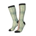 thumbnail image 2 of Haiem Hardwood Socks, Funny Novelty Crazy Design Cotton Socks Sports Socks Knee High Socks For Men, Women,1Pairs - Gift For Working Friends, 2 of 9