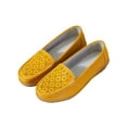 thumbnail image 1 of Woobling Chaussures Bateau pour Femmes Mocassins Bas à Enfiler Décontractés Compensés Antidérapants Bout Rond Jaune 8.5, 1 of 9