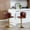 Burgundy, variant on Swivel Barstools with Adjusatble Seat Height, Modern Upholstered Bar Stools with Back Tufted, Suitable for Home Pub and Kitchen Island(Wine Red, Burgundy, Set of 2)