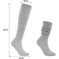 thumbnail image 4 of Slouch Socks for Woman 3 Pairs Scrunch Socks Soft High Boot Socks Warm Thick Knit Woman Long Socks, 4 of 6