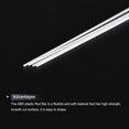 thumbnail image 3 of Uxcell ABS Plastic Rod Round Solid Bar for DIY Material, Architectural Model Making, DIY Sand Table 1.5mm x 500mm 15Pcs, 3 of 5